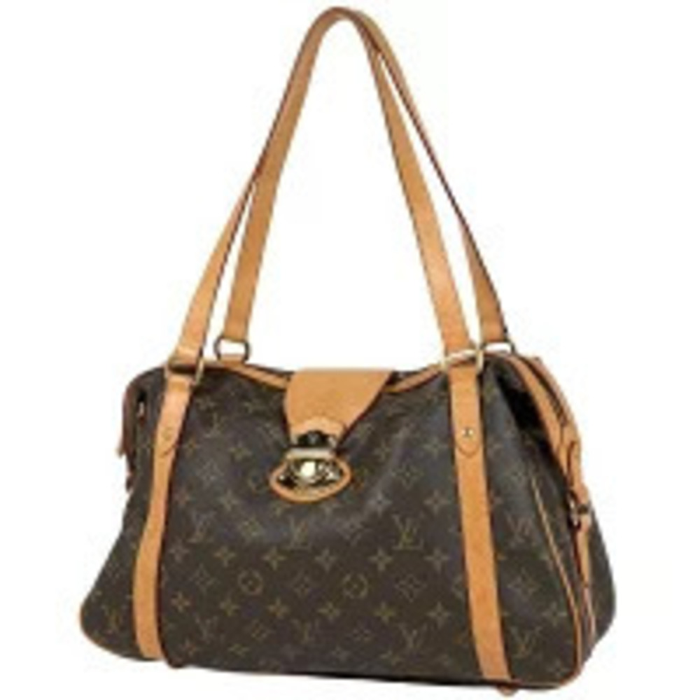 Louis Vuitton Stresa Shoulder Bag Handbag Monogram Brown